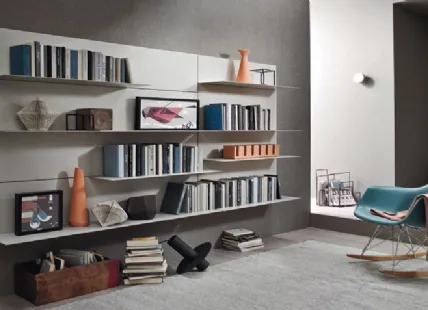 Bookcase with Metal Shelves