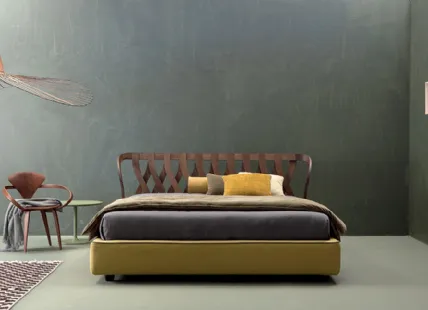 Bed with Masonry Headboard