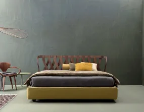 Bed with Masonry Headboard