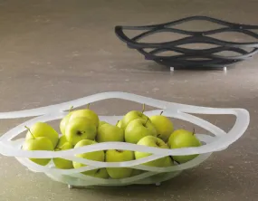 Acidated Curved Glass Fruit Holder