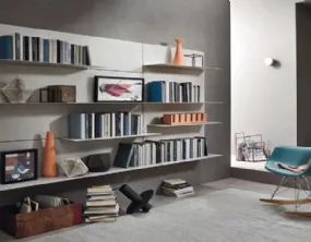 Bookcase with Metal Shelves