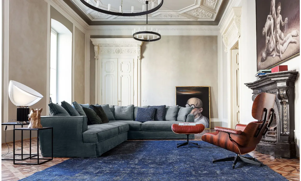 Upholstered Fabric Sofa