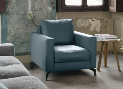 Upholstered Leather Armchair