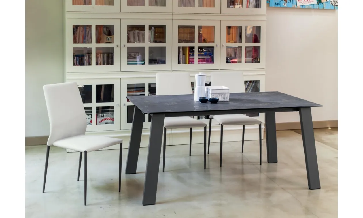 Table with Steel Structure and Superceramic Top